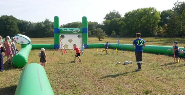 photo  une journée sportive et festive organisée au complexe sportif pour fêter les jo de paris 2024.  &copy;  archives le maine libre 