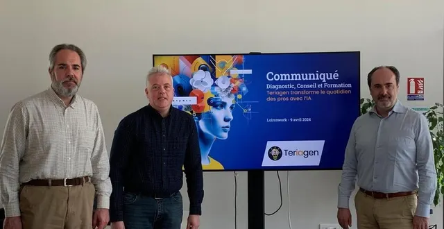 photo  alexandre clappier, sylvain bidier et antoine clappier sont les fondateurs de l’entreprise teriagen, spécialisée dans l’ia.  &copy;  ouest-france 