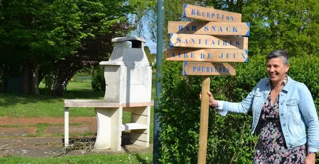photo  magalie soulard-lehoux, la directrice du camping du port sainte-marie, à malicorne-sur-sarthe.  &copy;  le maine libre 