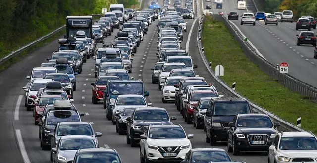 photo  des bouchons sont attendus sur les routes du retour ce dimanche 12 mai 2024.  &copy;  franck dubray / ouest france 