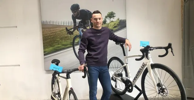 photo  rodolphe leseigneur ouvre son magasin de vélo, rl cycles, mardi 14 mai 2024.  &copy;  ouest-france 