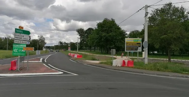 photo  c’est un tout autre aspect que la rd92 a pris après son réaménagement, à mulsanne (sarthe).  &copy;  ouest-france 