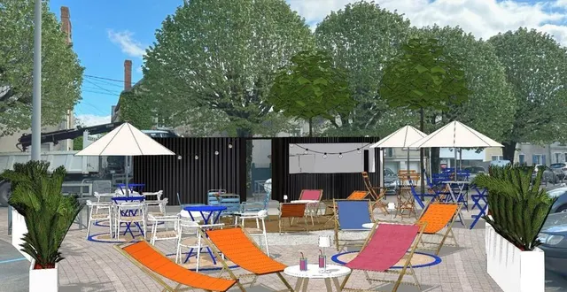 photo  une guinguette sera installée place de la république, à sablé-sur-sarthe, pour le marché du samedi matin à partir du 22 juin 2024.  &copy;  des étoiles 