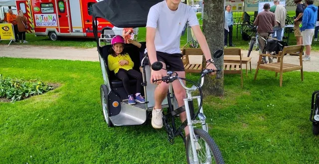 photo  l’association a bicyclette alençon proposait des balades en tuk-tuk tout au long de l’après-midi  &copy;  ouest-france 