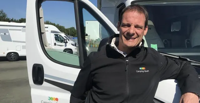 photo  jérôme grimault, responsable de l’enseigne camping-quart, à montreuil-juigné.  &copy;  ouest-france 