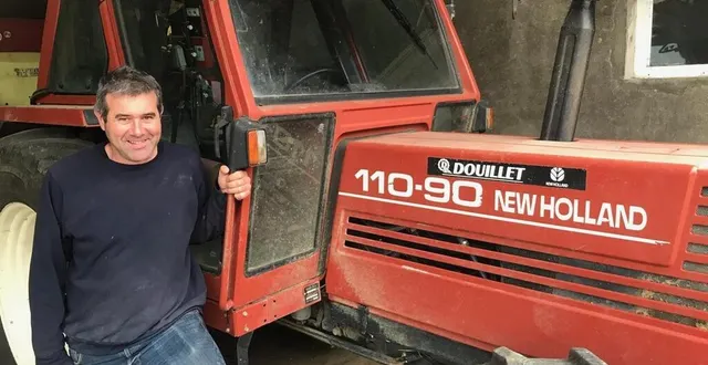 photo  nicolas langevin gère une exploitation mixte céréales élevage à neuville-sur-sarthe.  &copy;  ouest-france 