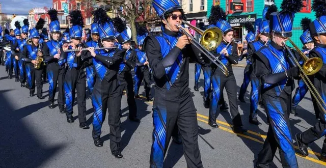 photo  l’une des deux fanfares américaines qui joueront au mémorial de mont-ormel le 6 juin.  &copy;  dr 