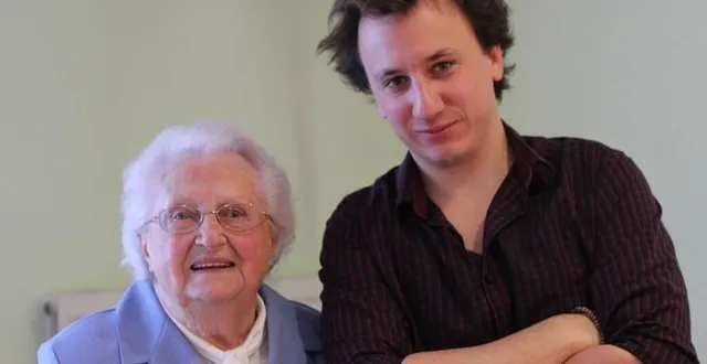 photo  solange alexandre et antoine louvard, en 2015, lors du lancement du livre : solange s’engage dans la résistance.  &copy;  archives ouest-france 