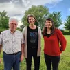 photo lionel hubert (président de fransylva), charlène david (animatrice de la charte forestière) et carole le nena (ingénieure forestière pour le cnpf).