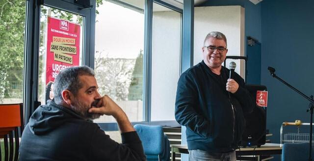 photo  gaël quirante et gilles rumen étaient à bégard, le vendredi 3 mai 2024. 