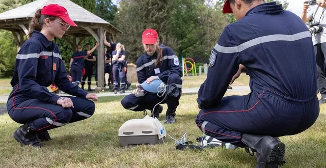 photo  une épreuve de secourisme est au programme du rassemblement technique des jsp.  &copy;  archives 