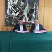 photo jacques fortis, vice président chargé de l’économie à flers agglo et christophe chevallier, président de l’association materrio normandie, ont signé une convention, ce mercredi 22 mai 2024.