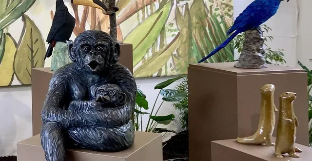 photo  la forêt tropicale, des œuvres de valérie courtet, sara grace wevill, laure lucas, valérie perron et nicole doray.  &copy;  ouest-france 