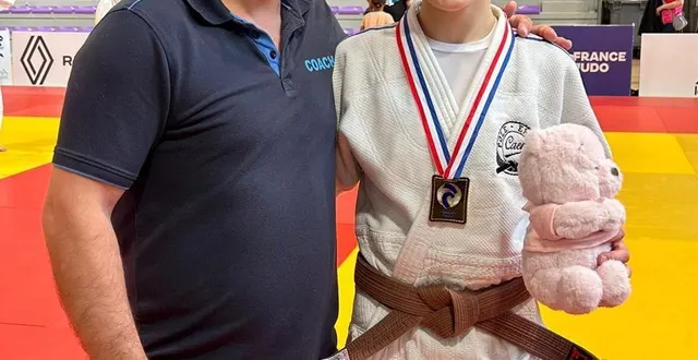 photo  héléa bailleul avec son entraîneur, benoît hubert.  &copy;  ouest-france 