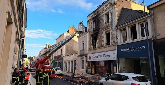 photo  un incendie s’est déclaré dans un appartement à segré, dans la nuit de jeudi 23 à vendredi 24 mai 2024.  &copy;  ouest-france 