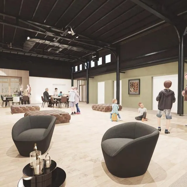 photo projet d’intérieur de la future maison des associations de saint-georges-des-groseillers (orne).  ©  boo’architecture & alidade