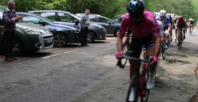 photo  jérémy leveau a tout donné au passage du belvédère.  &copy;  maine libre 