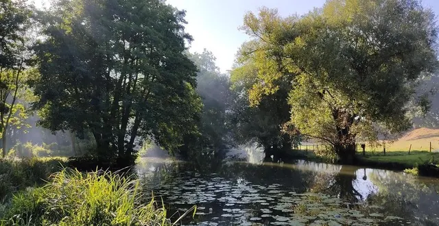 photo  la vègre prend sa source à rouessé-vassé.  &copy;  ffrs 