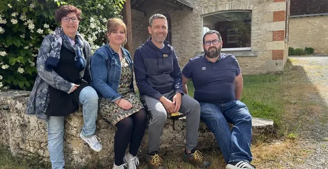 photo  une partie de l’équipe des formateurs (de g.àd.) : anke leboucher, peggy pitou, olivier daguenet, david gouffier interviennent dans la formation bts dtar de la mfr de bernay-neuvy-en-champagne  &copy;  yanne boloh 