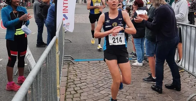 photo  manon hureau a remporté le 10 km du grand-lucé.  &copy;  usla 
