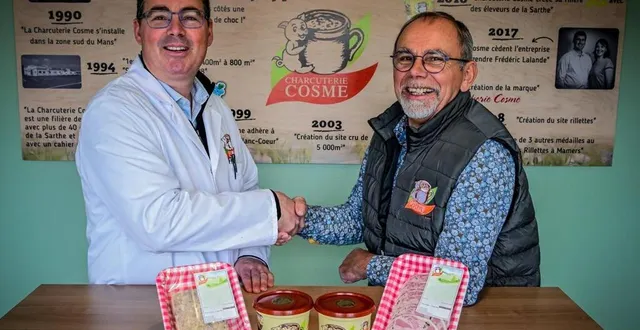 photo  entre joël cosme et son gendre frédéric lalande, la communication a toujours bien fonctionné. ce qui a permis d’assurer une succession sans heurt.  &copy;  photo le maine libre – yvon loué 