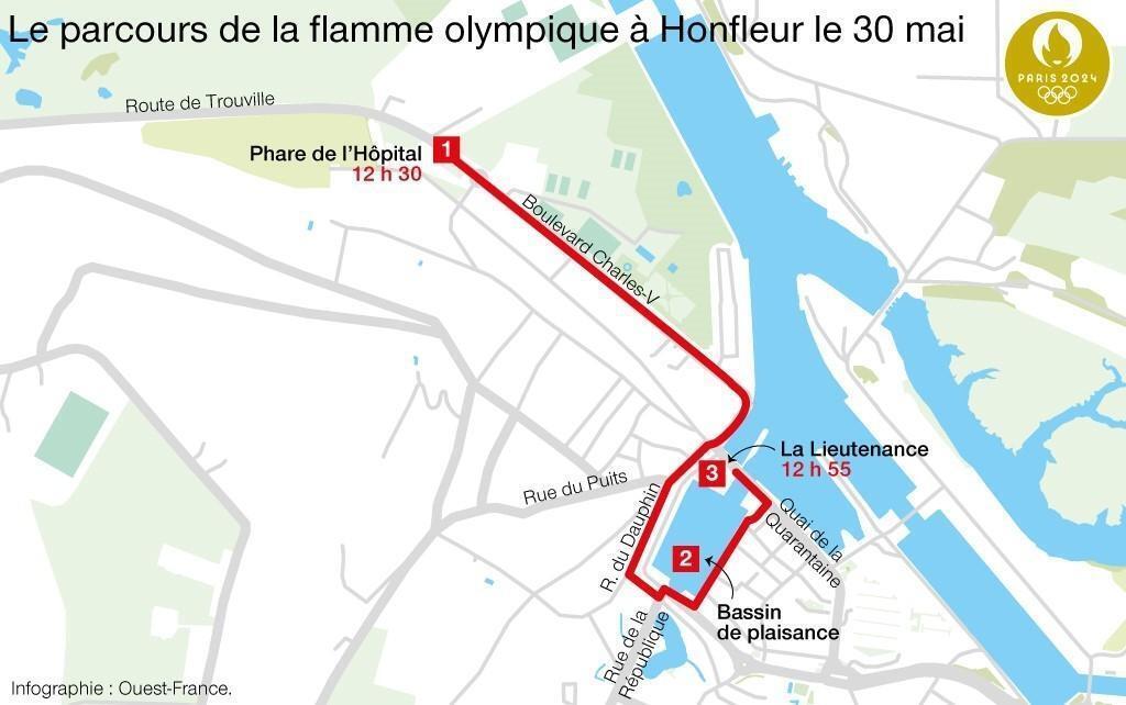 JO 2024. Honfleur prête à accueillir le passage de la flamme olympique ...