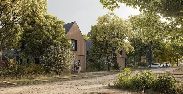 photo  le projet inclut huit maisons spacieuses à vendre.  &copy;  abp architectes 