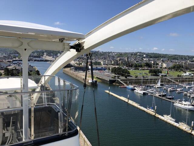 EN IMAGES. Cherbourg vue du haut de la grande roue de la Cité de la mer ...