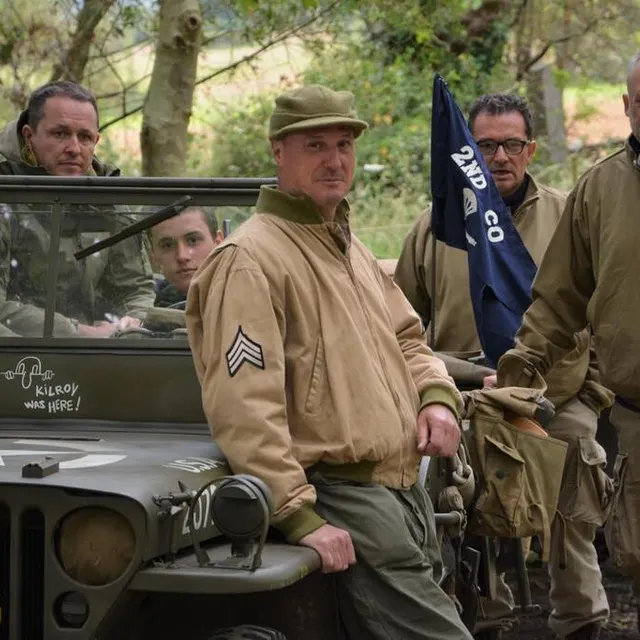 photo un camp de reconstitution avait pris ses quartiers en 2020 au manoir de donville (50), lieu de la terrible bataille de bloody gulch.  ©  archives ouest-france