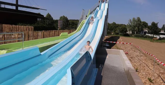 photo  inaugurés l’année dernière, les espaces extérieurs du centre aquatique l’îlébulle de la flèche lancent leur saison, ce samedi 1er juin 2024.  &copy;  archives ouest-france 