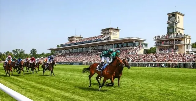 photo  le prix du jockey club a été remporté par ronan thomas, sur look de vega, à l’hippodrome de chantilly (oise).  &copy;   photo : fg 