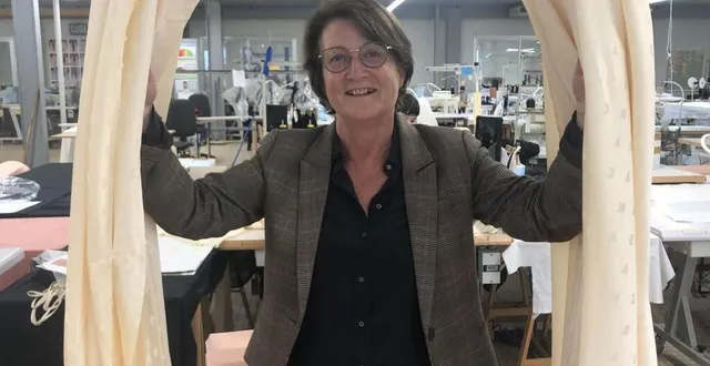 photo  sylvie chailloux a créé textile du maine en 1984. aujourd’hui, l’entreprise est spécialisée dans le prêt-à-porter féminin de couturier. elle est aussi présidente du groupement de la fabrication française.  &copy;  archives co - freddy reigner 