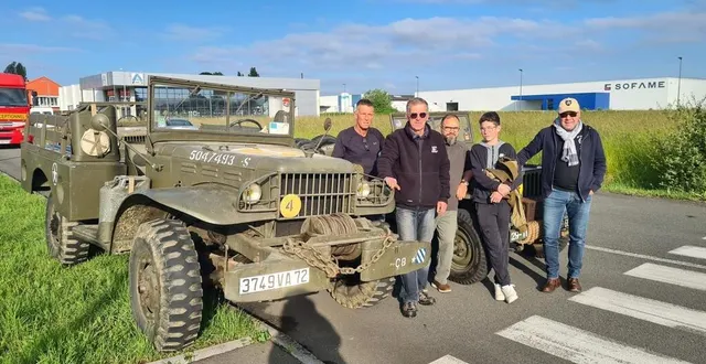 photo  les passionnés sont prêts au départ vers la normandie.  &copy;  ouest-france 