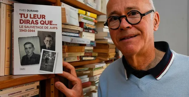 photo  angers, juin 2024. journaliste au courrier de l’ouest pendant plus de 40 ans, yves durand raconte l’histoire de son père edmond, nommé juste parmi les nations en septembre 1999.  &copy;  co - laurent combet 