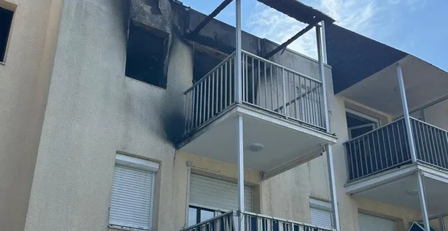 photo  avenue des lilas, les pompiers ont éteint le feu, mais l’appartement est détruit.  &copy;  ouest-france 