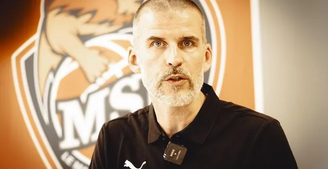 photo  guillaume vizade animera son premier entraînement avec les joueurs du msb, lundi 12 août.  &copy;  dominique breugnot 