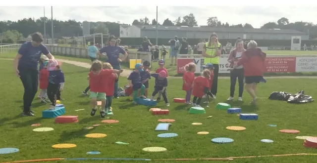 photo  les élèves, venus de huit écoles, ont participé à des ateliers sportifs.  &copy;  ouest-france 