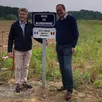 photo  laurent paris, le maire de rouillon, et frédéric bertrand, le bourgmestre de burdinne.  