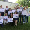 photo  une partie des membres du conseil d’administration de l’association spaace qui veut sauvegarder la piscine de candé. ceux-ci vont à la rencontre des municipalités environnantes pour expliquer l’intérêt de créer un syndicat des communes utilisatrices du complexe. 