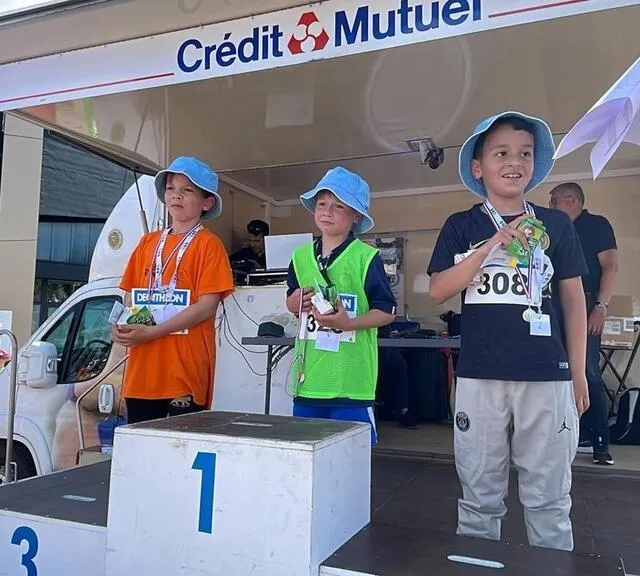 photo le podium des jeunes garçons !  ©  ouest-france