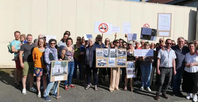 photo  l’association vivre au pâtis saint-lazare mène la fronde contre le projet du cigarettier logista, près du parc de l’ile-aux-planches, au mans (sarthe).  &copy;  ouest-france. 