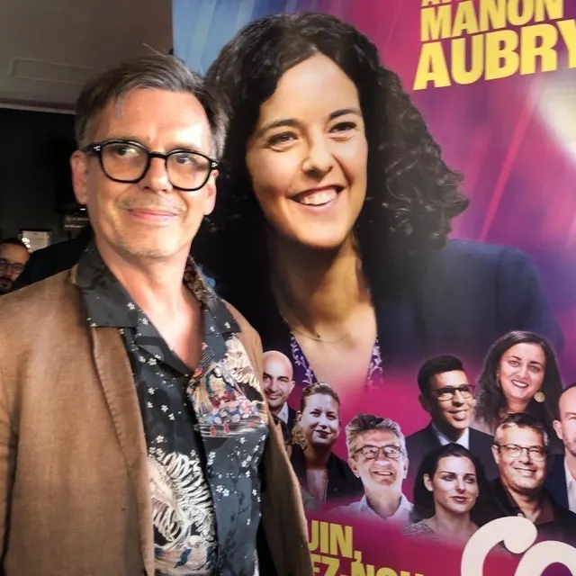 photo le saumurois brice allemandou, en 54e position (non éligible) sur la liste lfi de manon aubry.  ©  co