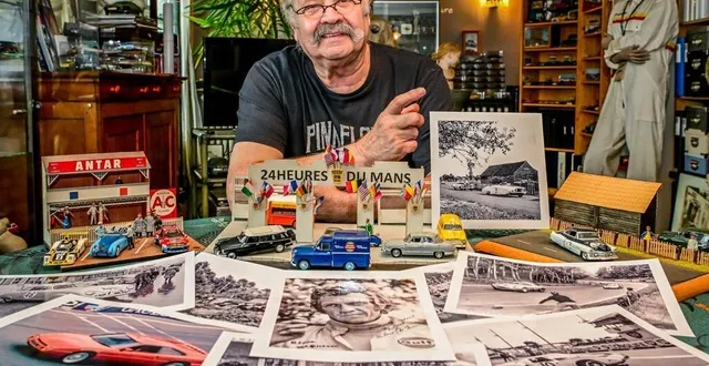 photo  après les miniatures, dioramas, objets, cartes postales, jean-claude poirier se concentre aujourd’hui sur les photographies et leurs histoires. « j’ai trouvé mon équilibre. »  &copy;  le maine libre – yvon loué 