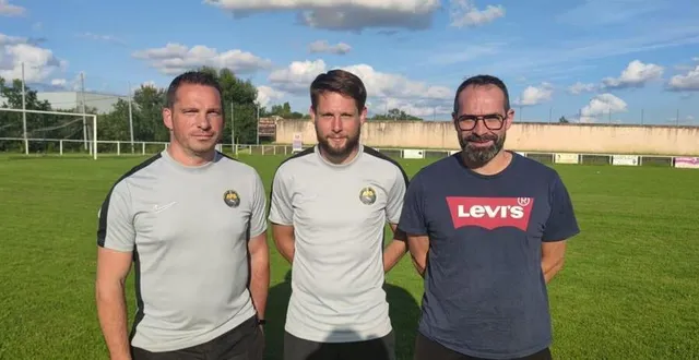 photo  jérôme blossier, kévin bougon et alban huet : un trio d’entraîneurs pour l’apb.  &copy;  ouest-france 