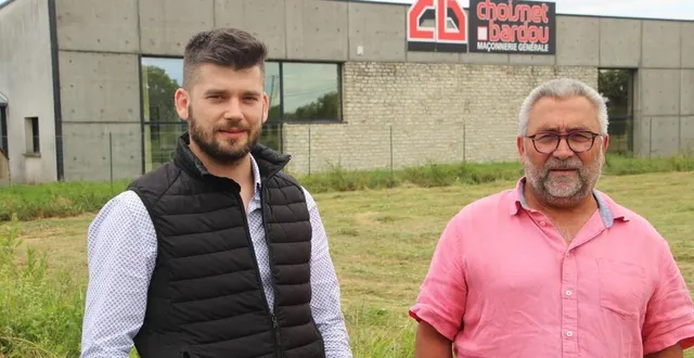 photo  à 32 ans, swann gautier succède à hubert choisnet, à la tête de l’entreprise de maçonnerie choisnet-bardou, basée à louailles.  &copy;  le maine libre 