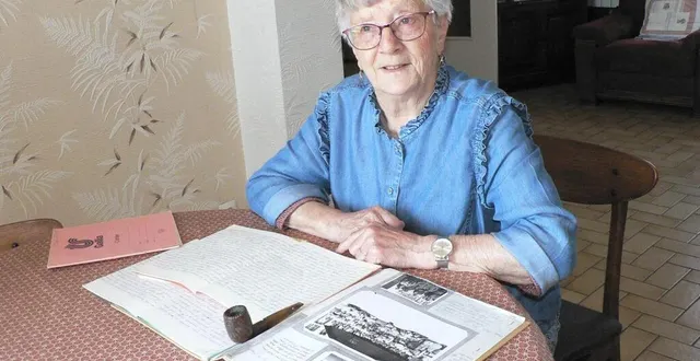photo  josette chauvel conserve précieusement les mémoires de son père. « je les donnerai à un de mes fils. il ne faut pas oublier. »  &copy;  ouest-france 