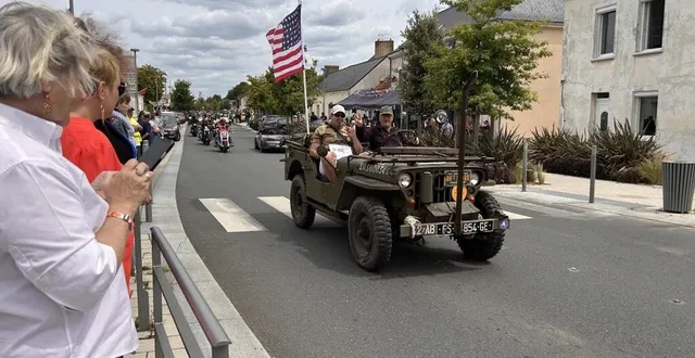 photo  cette jeep a débarqué à cherbourg (manche) en décembre 1944. c’est elle qui a ouvert la parade d’arnage dans la course, ce jeudi 13 juin 2024.  &copy;  ouest-france 