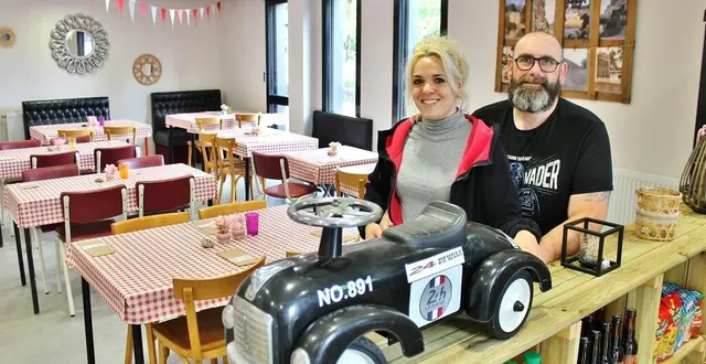 photo  léa et marc lucas accueilleront les clients à partir du samedi 15 juin 2024 dans le bar-restaurant-épicerie la guinguette, à avoise.  &copy;  ouest-france 