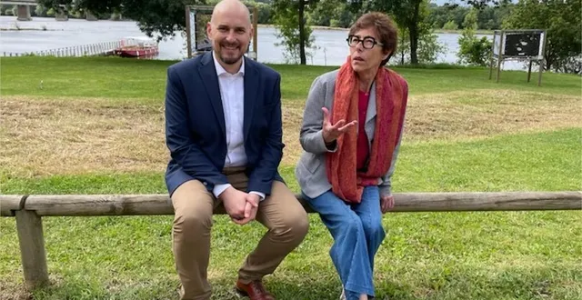 photo  champtoceaux, vendredi 14 juin 2024. sylvie gabin et son suppléant, aurélien lecore, sont les candidats du nouveau front populaire dans la 6e circonscription du maine-et-loire.  &copy;  co 