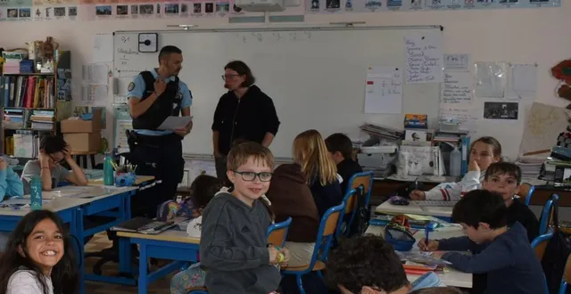 photo  les enfants pendant l’épreuve.  &copy;  le maine libre 